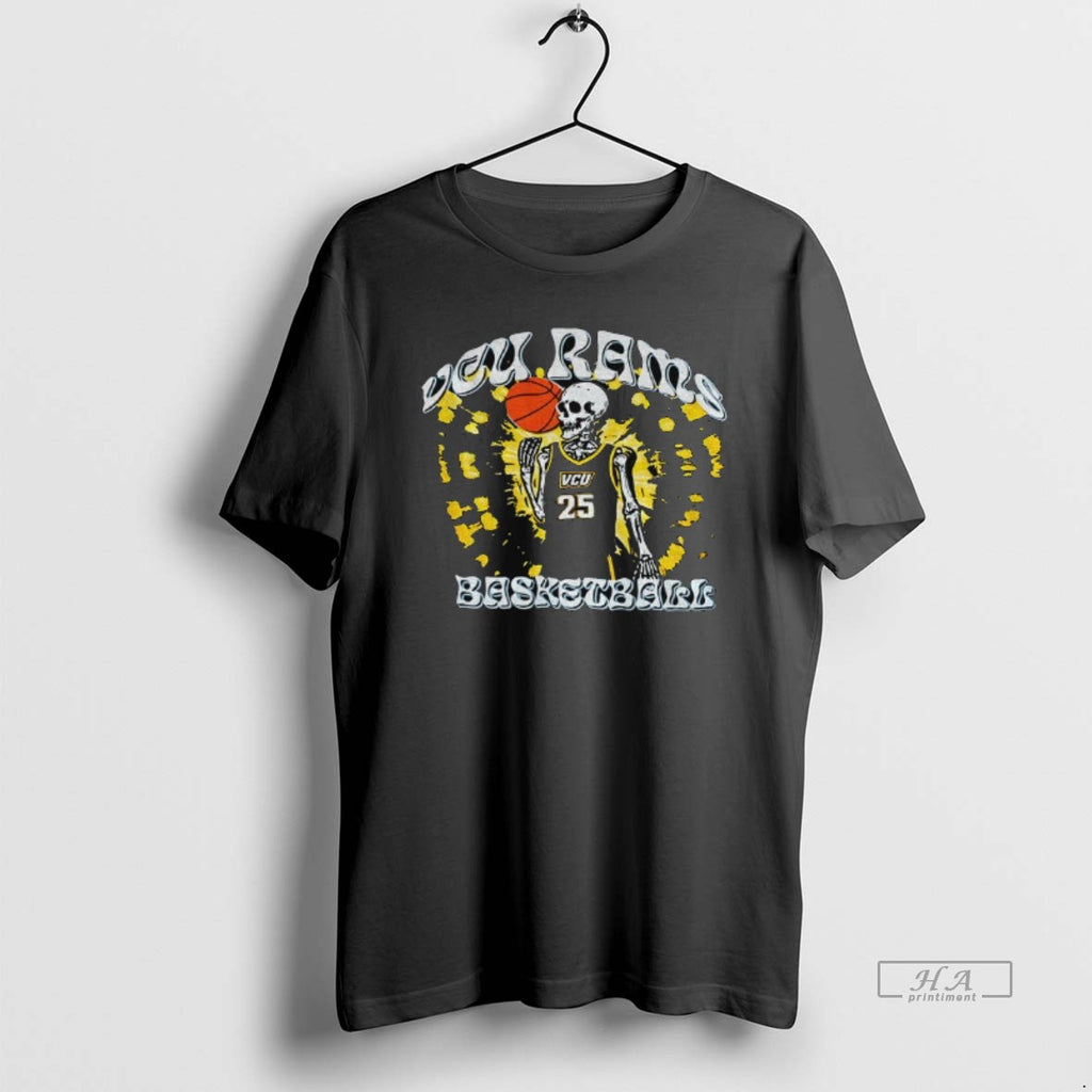 Official Skeleton Vcu Rams Basketball Player T-Shirts, Hoodie, Sweatshirt | InkRitualCo.com