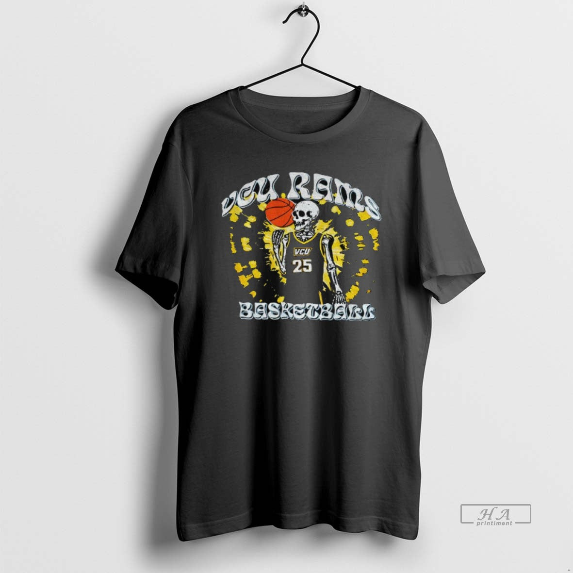 Official Skeleton Vcu Rams Basketball Player T-Shirts, Hoodie, Sweatshirt | InkRitualCo.com