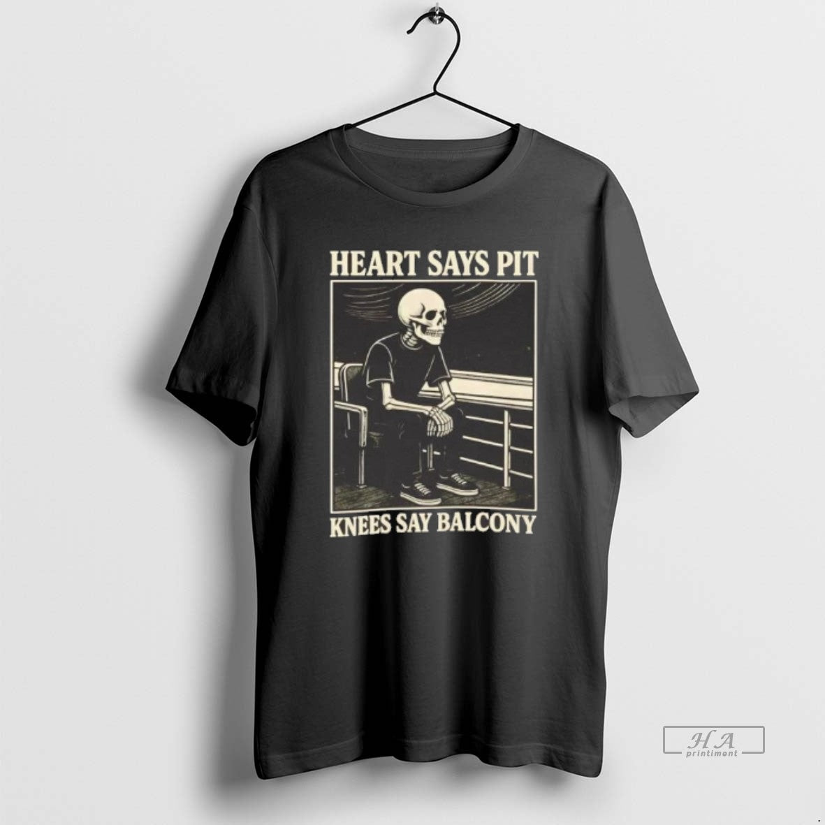 Official Skeleton Heart Says Pit Knees Say Balcony T-Shirts, Hoodie, Sweatshirt | InkRitualCo.com