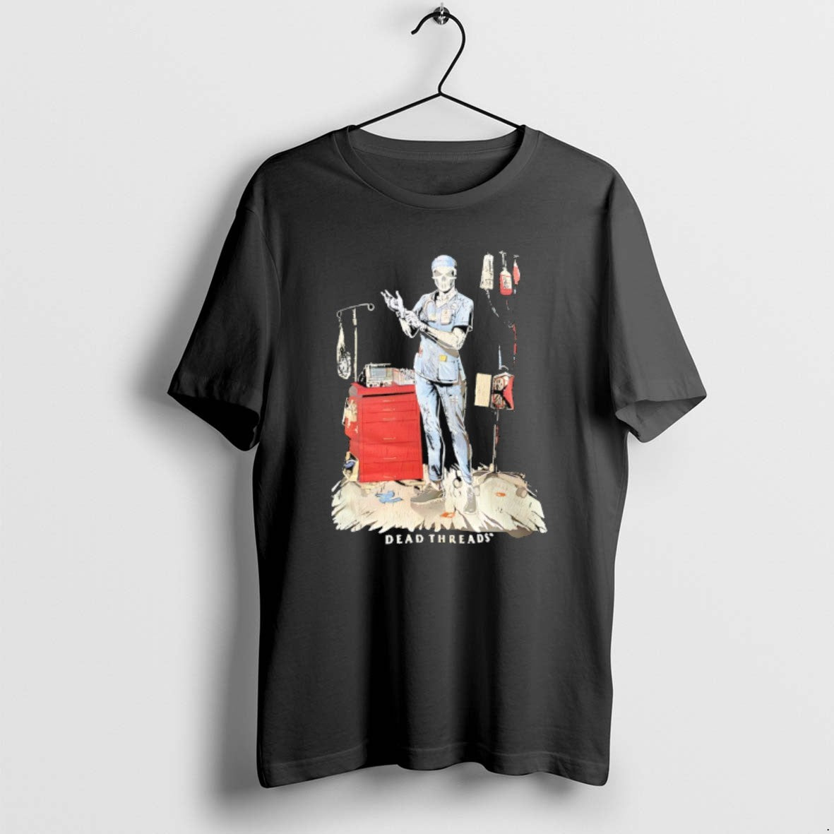 Official Skeleton Nurse Put On Gloves Dead Threads T-Shirts, Hoodie, Sweatshirt | InkRitualCo.com