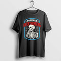 Official Skeleton Resting Chin On Forever Overthinking Vintage T-Shirts, Hoodie, Sweatshirt | InkRitualCo.com