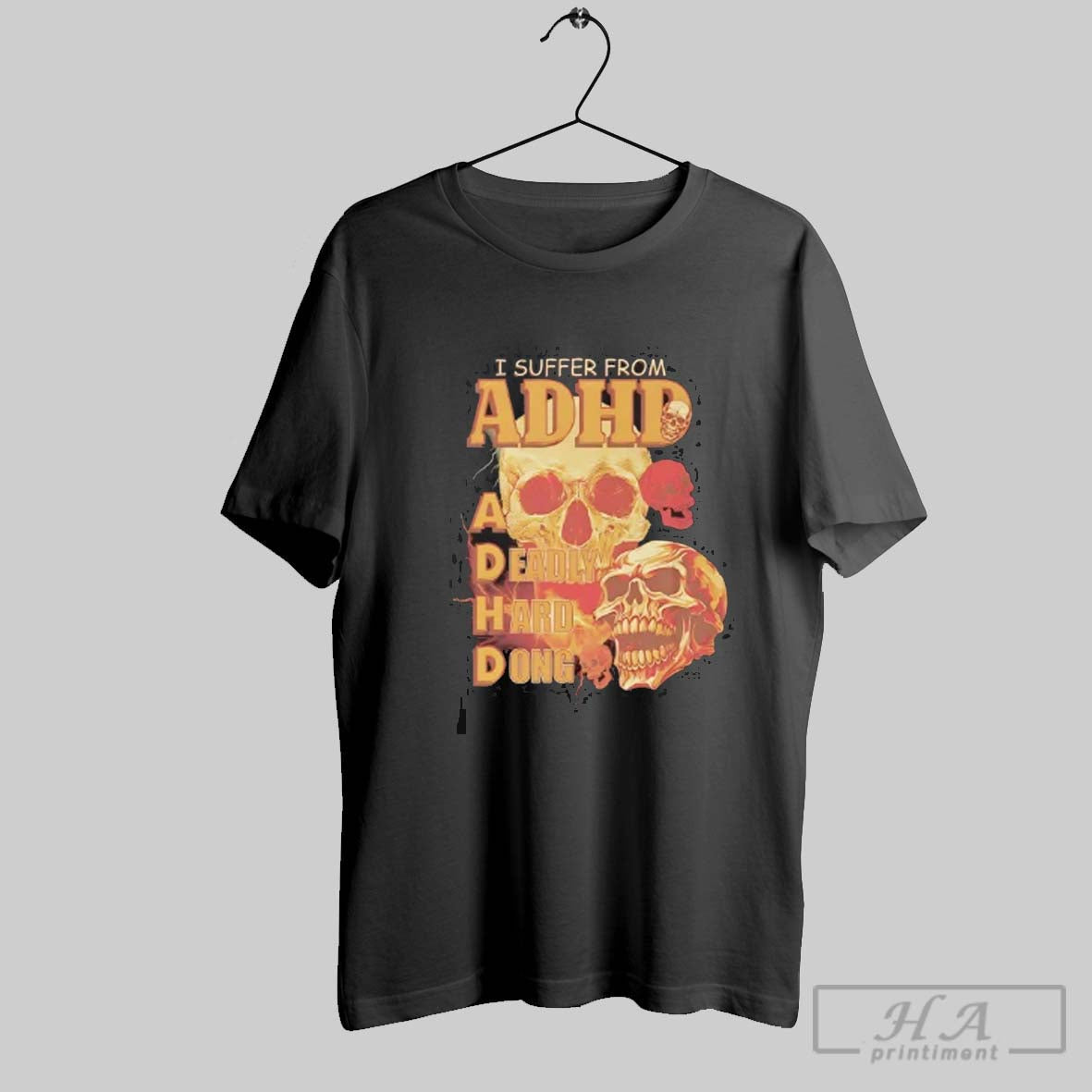 Official Skull I Suffer From Adhd A Deadly Hard Dong T-Shirts, Hoodie, Sweatshirt | InkRitualCo.com