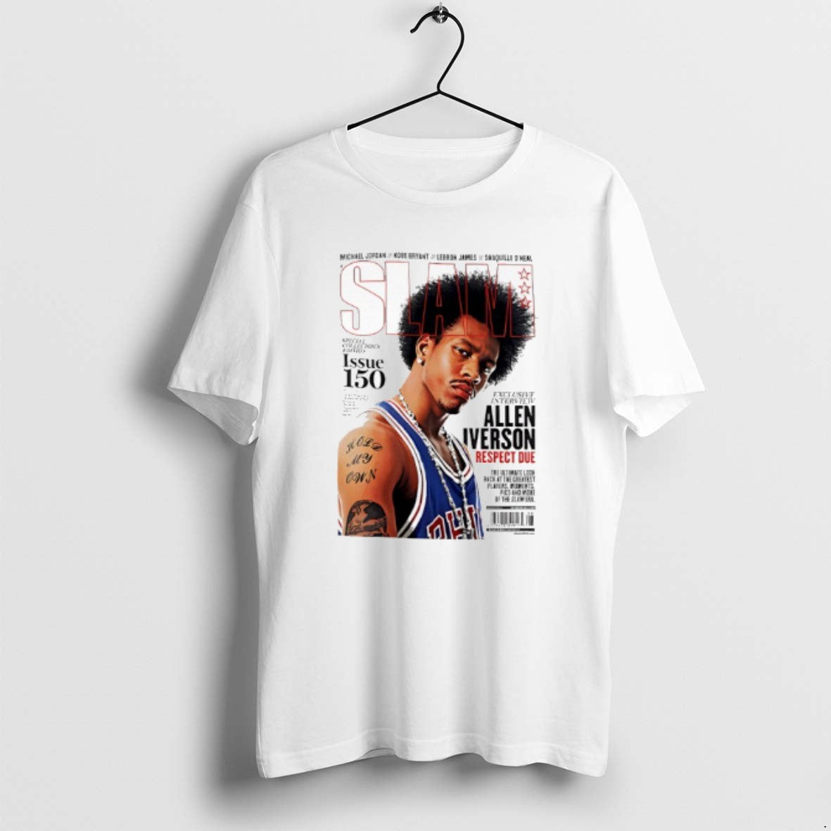 Official Slam Philadelphia 76ers Allen Iverson Respect Due Issue 150 T-Shirts, Hoodie, Sweatshirt | InkRitualCo.com