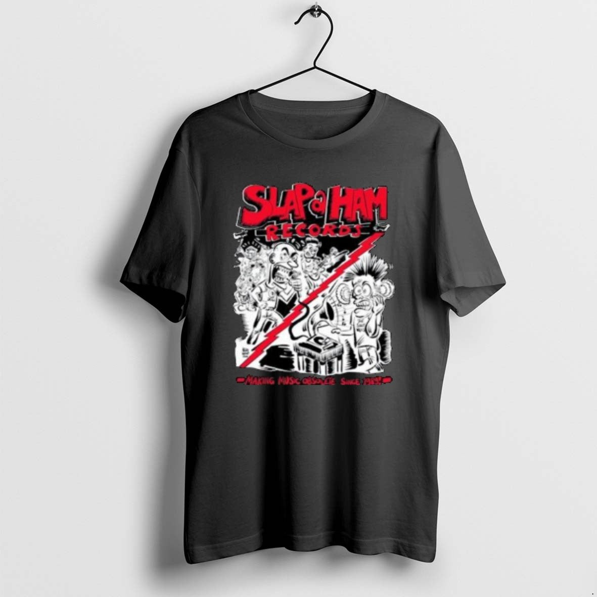 Official Slap A Ham Records Making Music Obsolete 2025 Circle Black T-Shirts, Hoodie, Sweatshirt | InkRitualCo.com