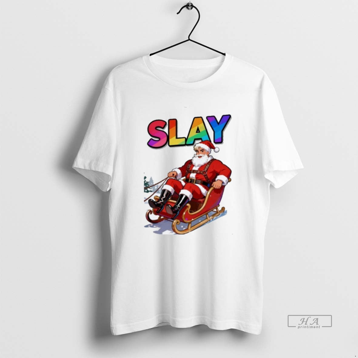 Official Slay Santa Xmas Holiday Christmas Pride Rainbow T-Shirts, Hoodie, Sweatshirt | InkRitualCo.com