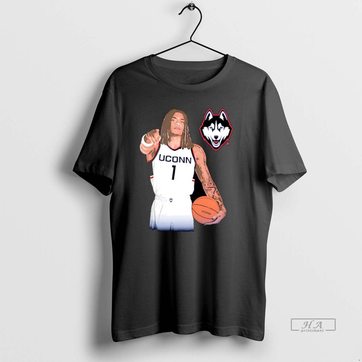 Official Solo Ball Uconn Huskies Portrait Christmas T-Shirts, Hoodie, Sweatshirt | InkRitualCo.com
