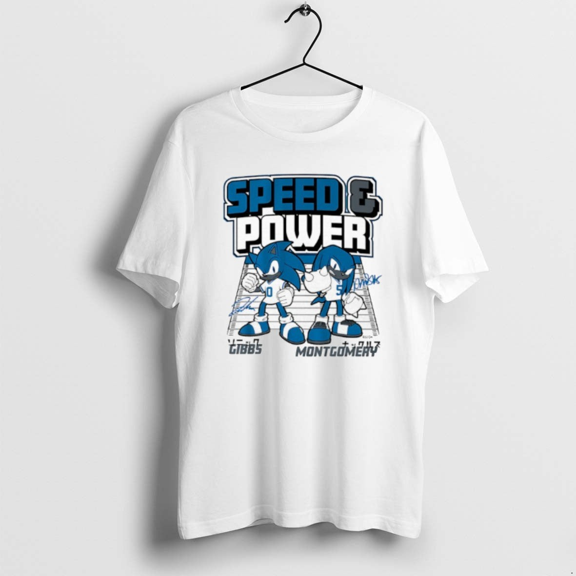 Official Speed Power Jahmyr Gibbs David Montgomery Hedgehog Knuckles T-Shirts, Hoodie, Sweatshirt | InkRitualCo.com