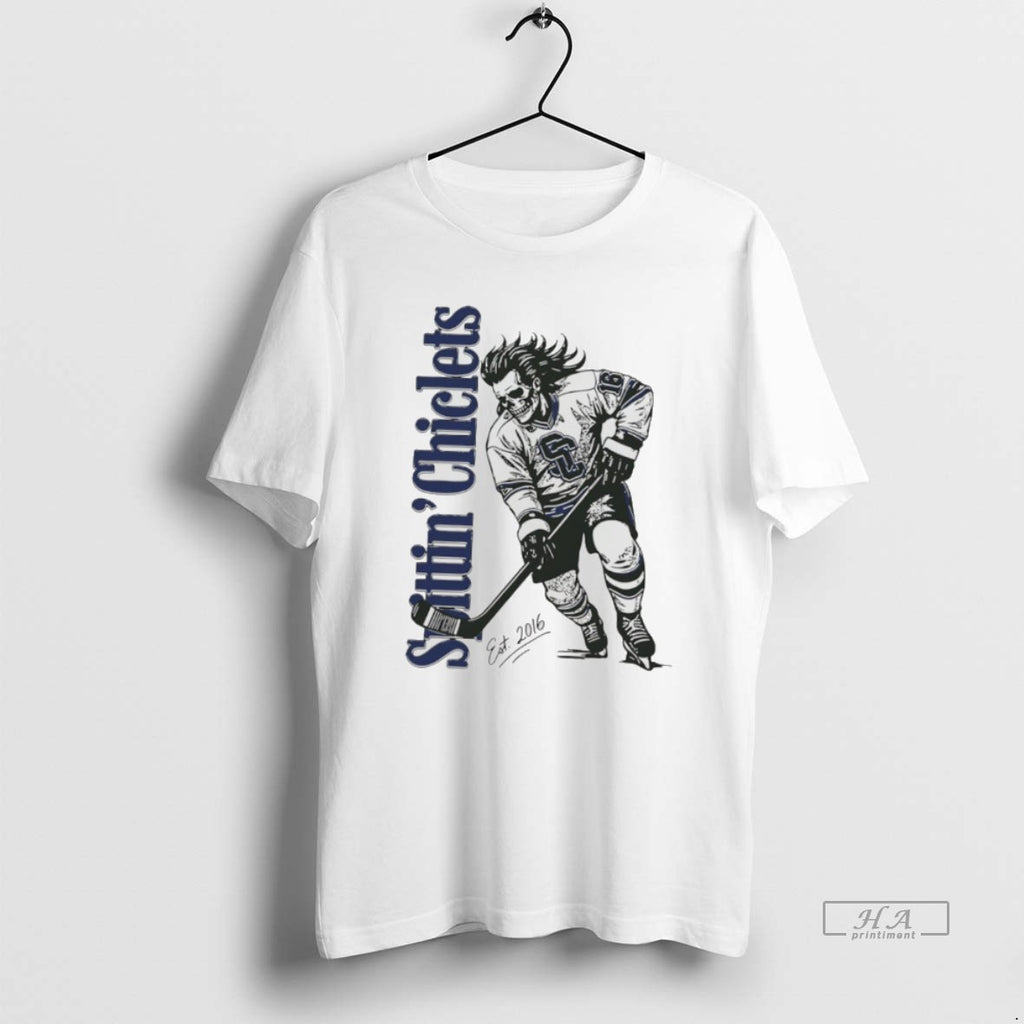 Official Spittin Chiclets Skullet Vertical Hockey T-Shirts, Hoodie, Sweatshirt | InkRitualCo.com