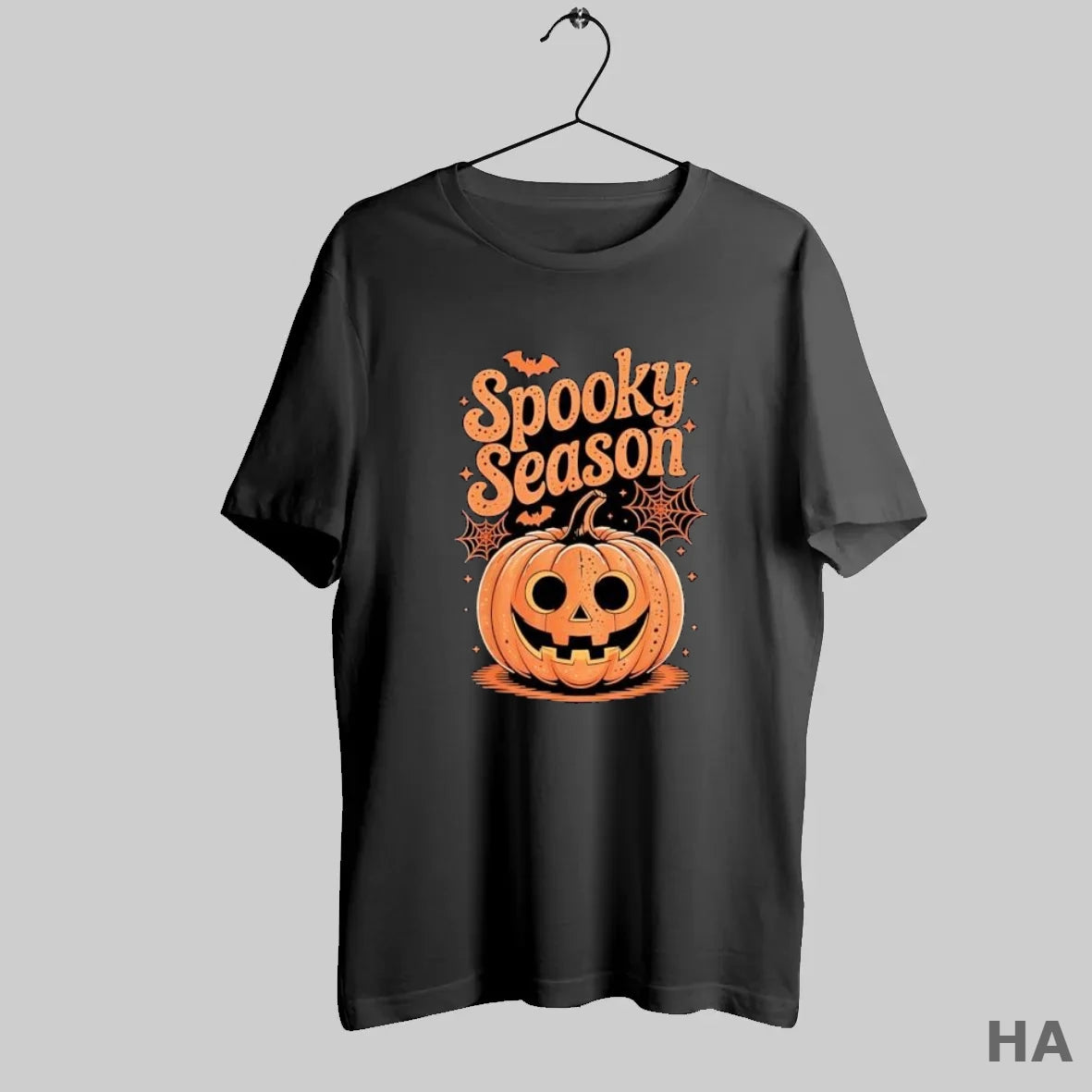 Official Spooky Season Funny Pumpkin Halloween Bats Spiderweb T-Shirts, Hoodie, Sweatshirt | InkRitualCo.com