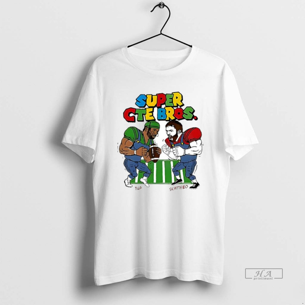 Official Super Cte Bros Tua Vs Skattebo Football Cartoon T-Shirts, Hoodie, Sweatshirt | InkRitualCo.com