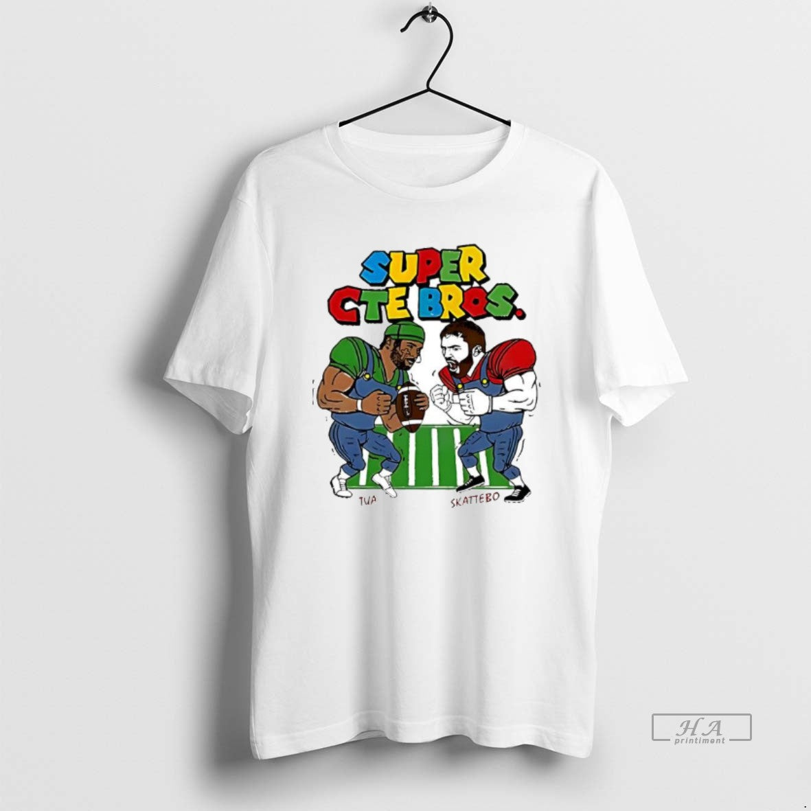 Official Super Cte Bros Tua Vs Skattebo Football Cartoon T-Shirts, Hoodie, Sweatshirt | InkRitualCo.com