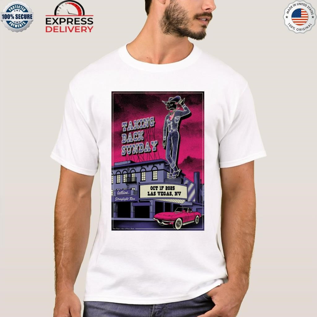 Taking Back Sunday Las Vegas Oct 17 2025 Shirt