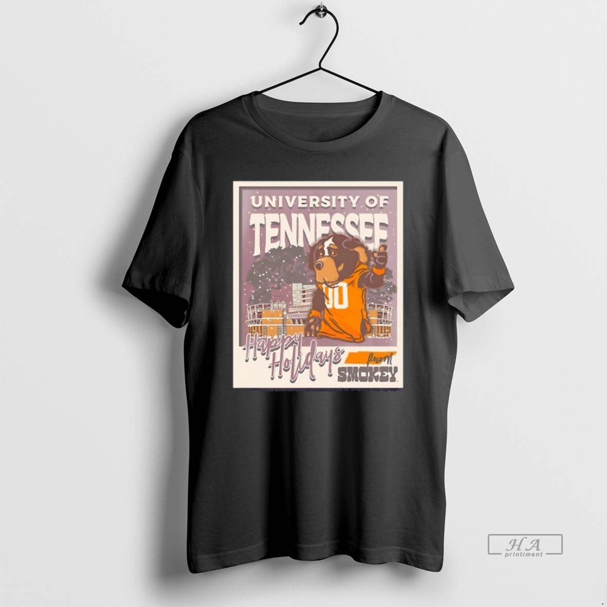 Official Tennessee Volunteers Happy Holidays From Smokey Snowy Mascot T-Shirts, Hoodie, Sweatshirt | InkRitualCo.com