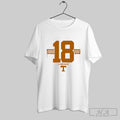 Official Tennessee Football Desean Bishop 18 Stripe T-Shirts, Hoodie, Sweatshirt | InkRitualCo.com