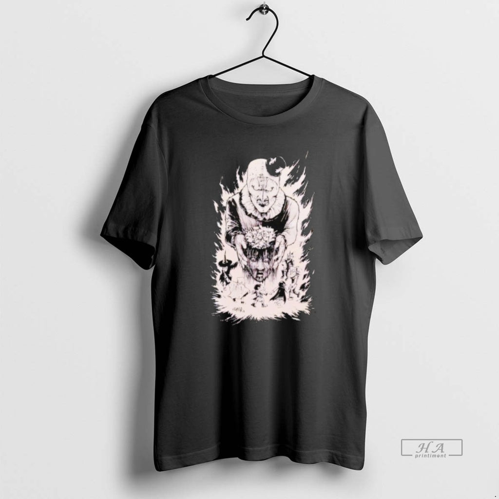 Official Terrifier Art The Clown Candy Head T-Shirts, Hoodie, Sweatshirt | InkRitualCo.com