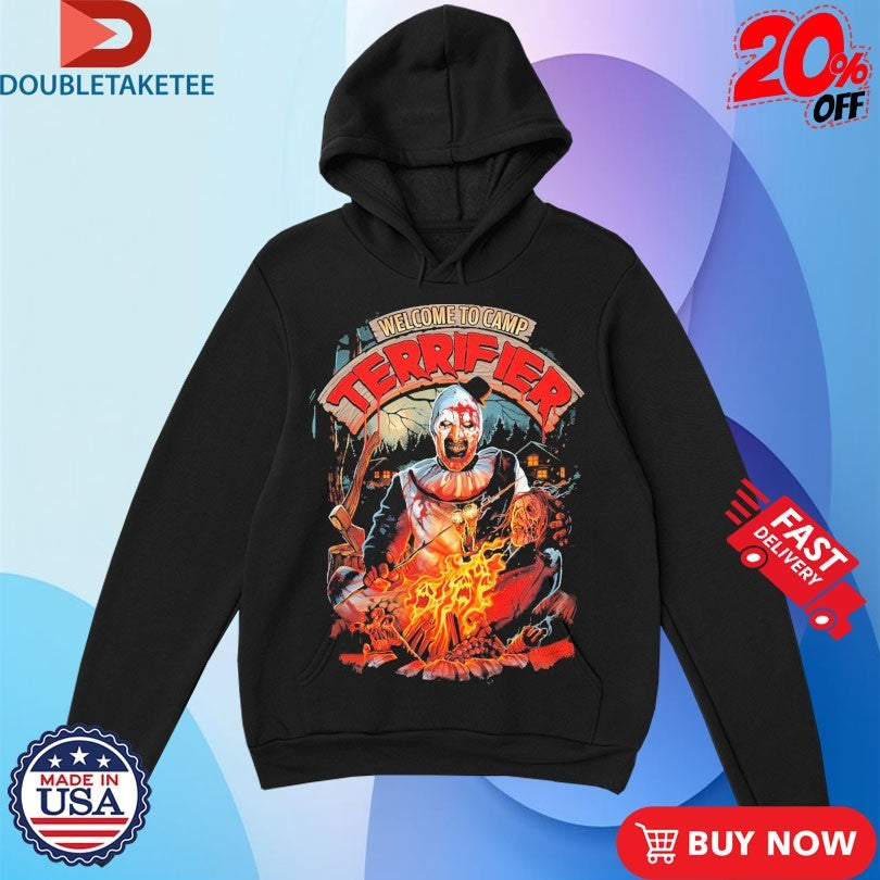Terrifier Welcome To Camp Hours Of Terror Shirts