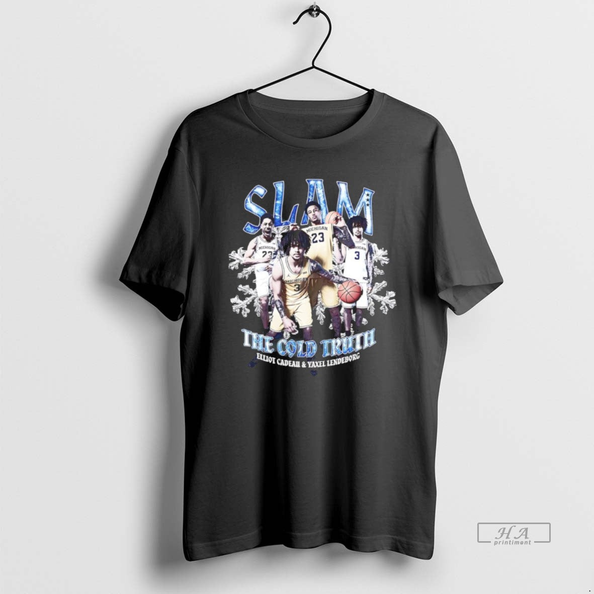 Official The Cold Truth Yaxel Lendeborg And Elliot Cadeau Michigan Wolverines Slam T-Shirts, Hoodie, Sweatshirt