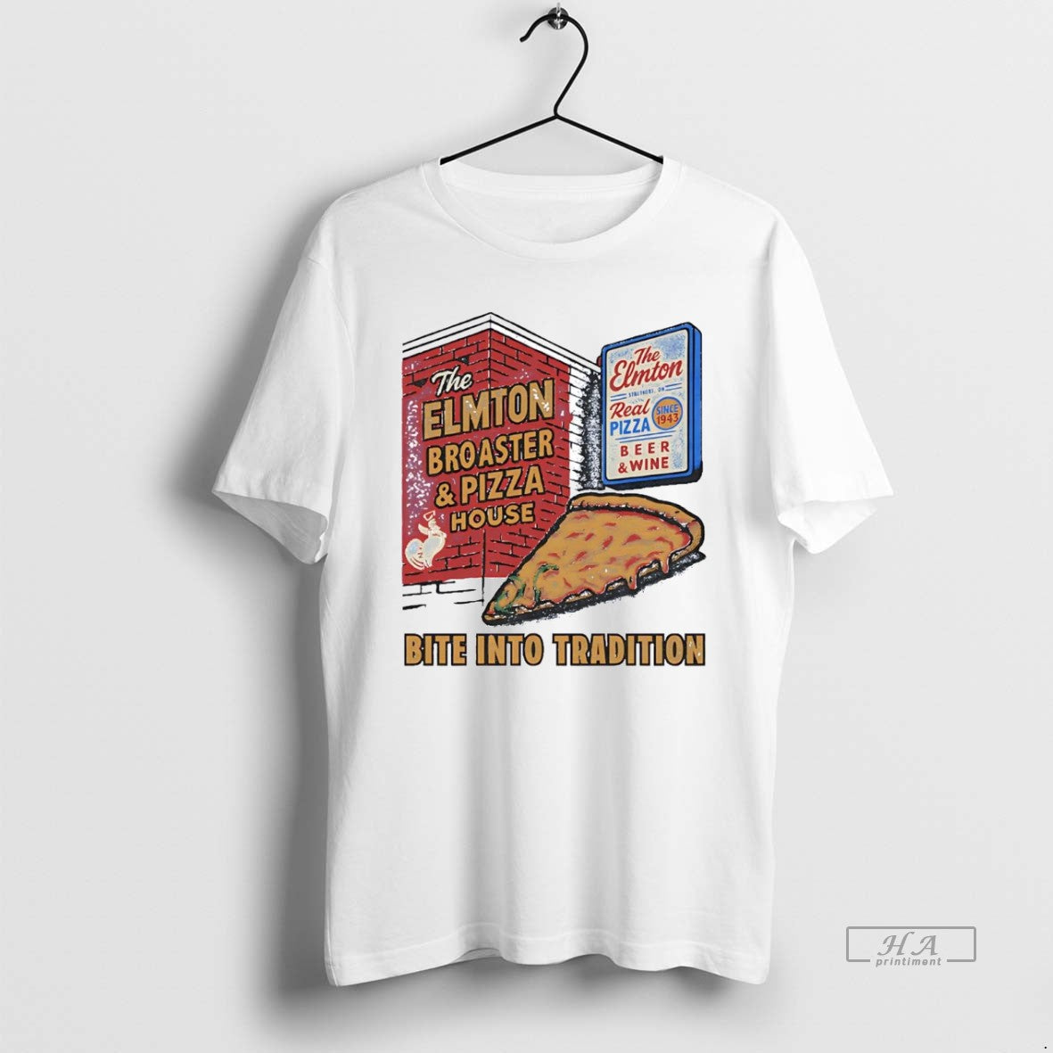 Official The Elmton Broasted And Pizza House Bite Into Tradition T-Shirts, Hoodie, Sweatshirt | InkRitualCo.com