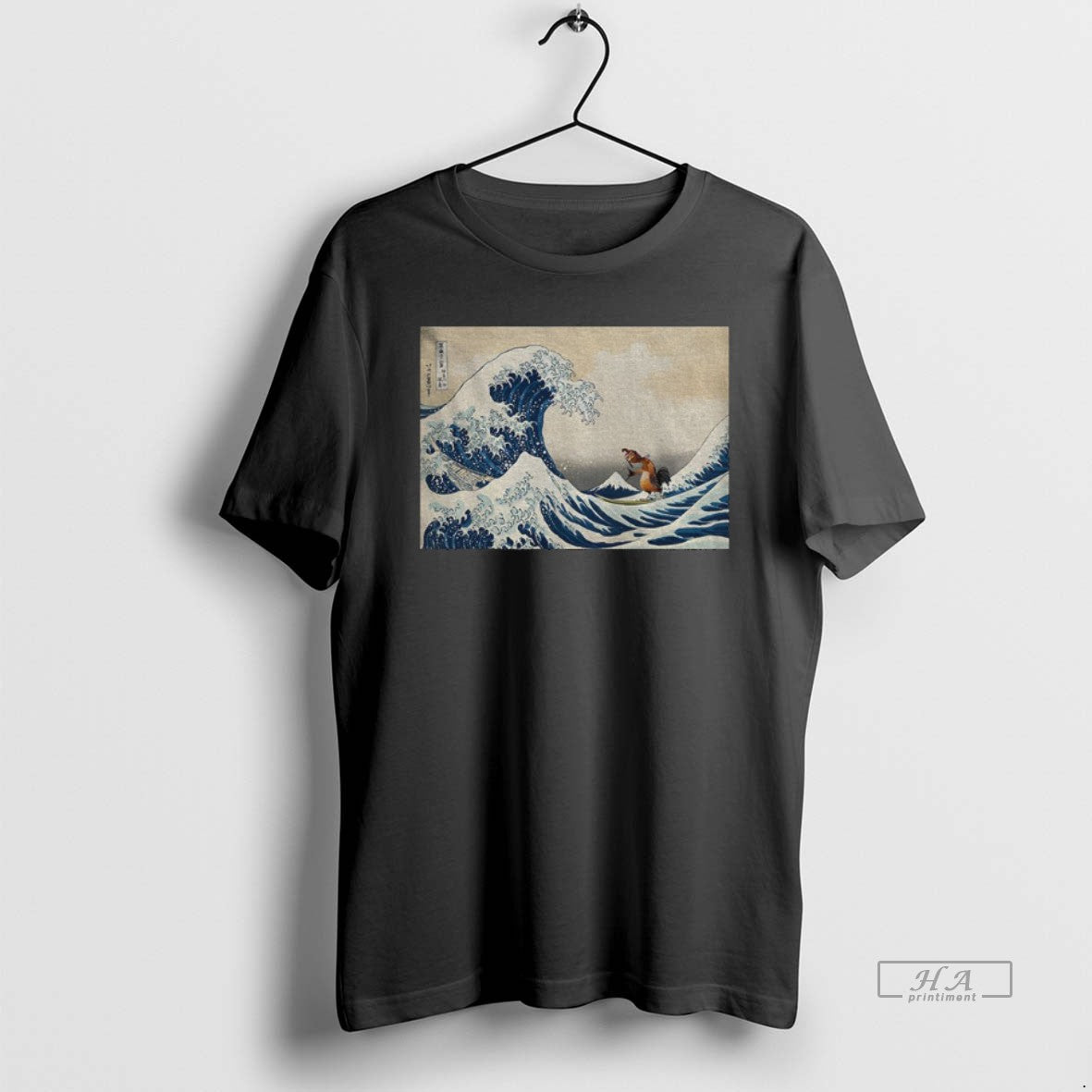 Official The Great Wave Of Kanagawa Image Chicken Joe Funny Meme T-Shirts, Hoodie, Sweatshirt | InkRitualCo.com