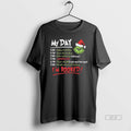 Official The Grinch Christmas Schedule My Day Im Booked T-Shirts, Hoodie, Sweatshirt | InkRitualCo.com