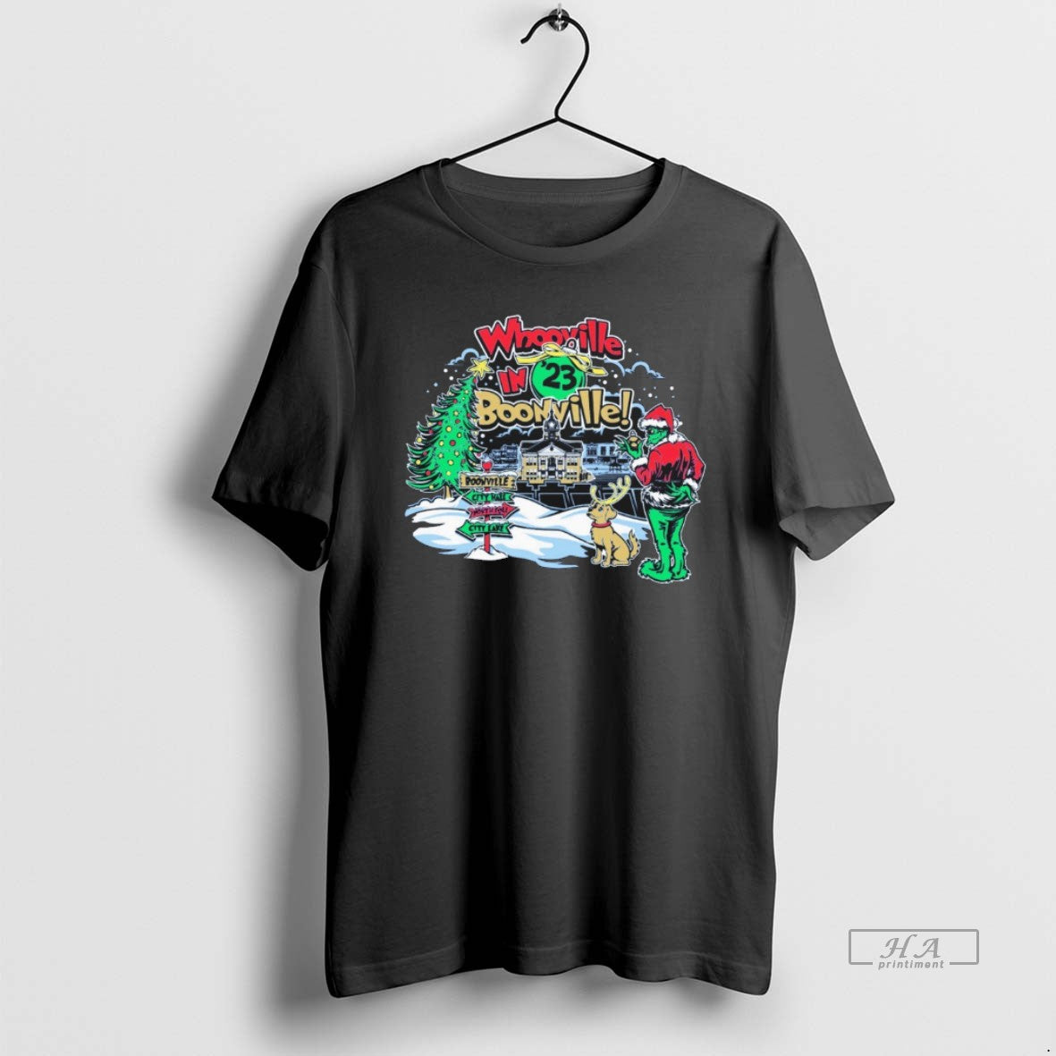 Official The Grinch Whoville In Boonville Christmas T-Shirts, Hoodie, Sweatshirt | InkRitualCo.com