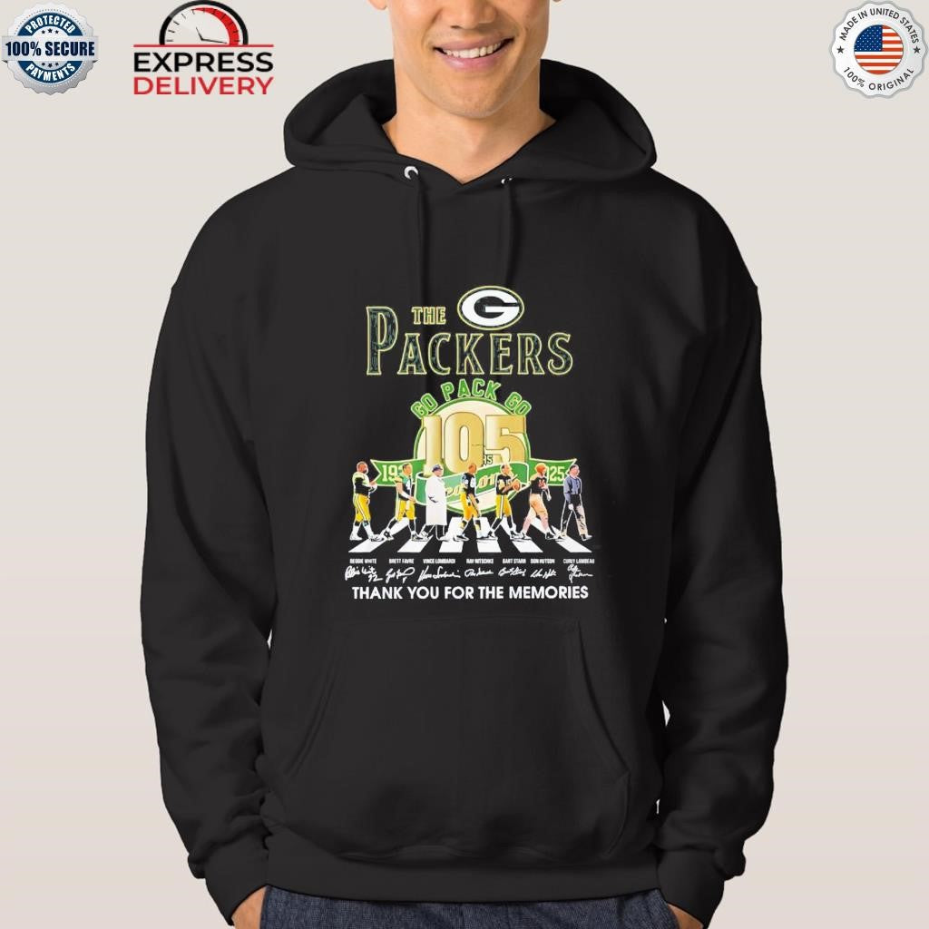 The Packers Go Pack Go 105 Seasons Thank You For The Memories Shirt