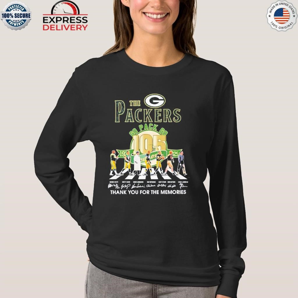 The Packers Go Pack Go 105 Seasons Thank You For The Memories Shirt