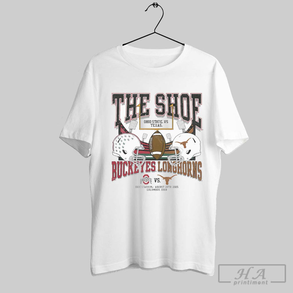 Official The Shoe Ohio State Vs Texas Longhorns Match Up T-Shirts, Hoodie, Sweatshirt | InkRitualCo.com