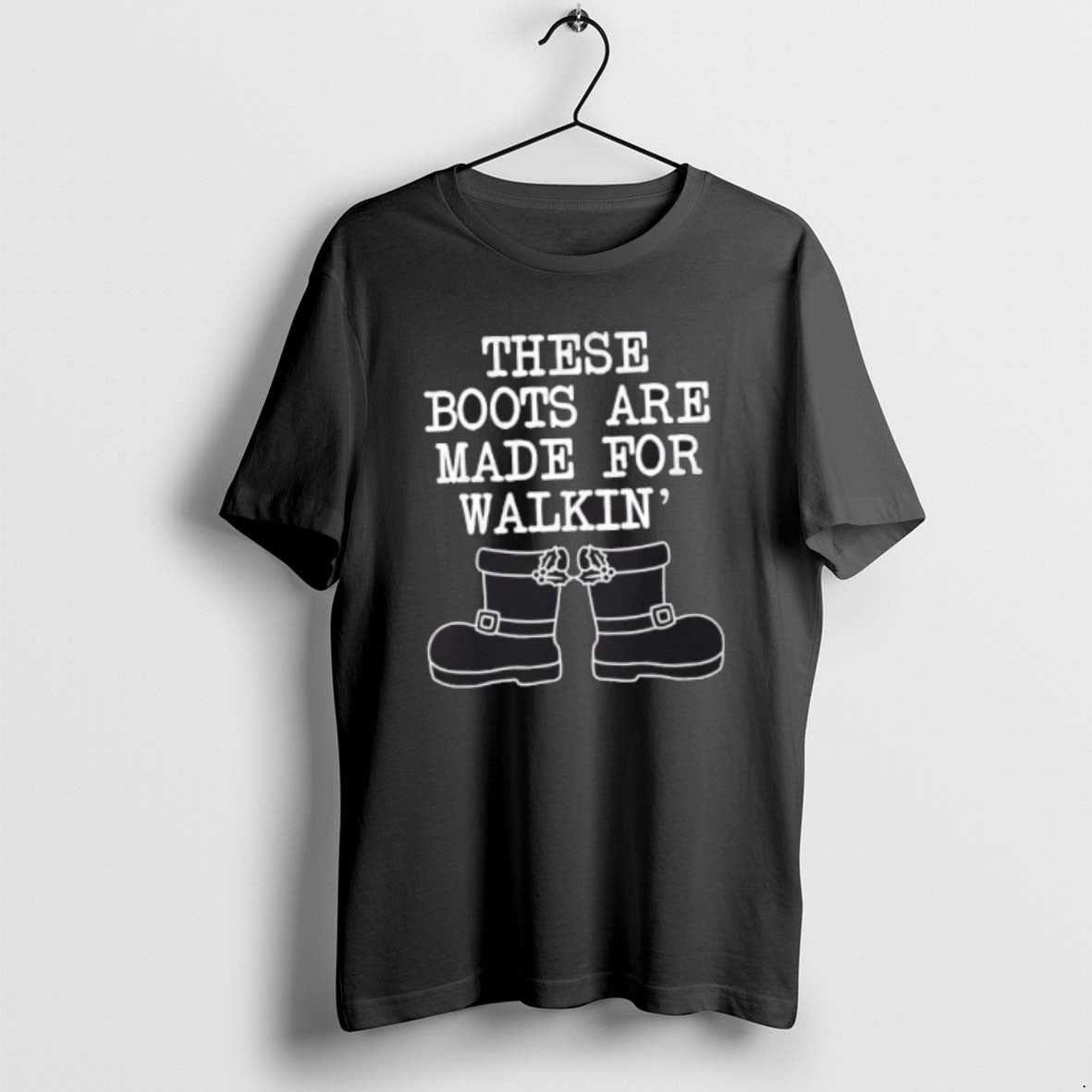 Official These Boots Are Made For Walkin Christmas T-Shirts, Hoodie, Sweatshirt | InkRitualCo.com