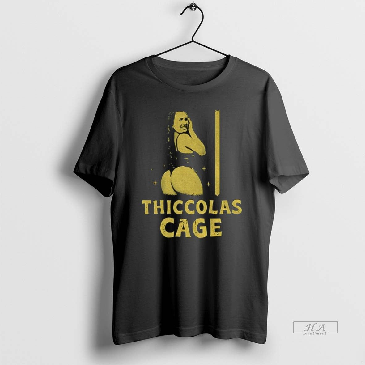 Official Thiccolas Cage Funny Meme Dark T-Shirts, Hoodie, Sweatshirt | InkRitualCo.com