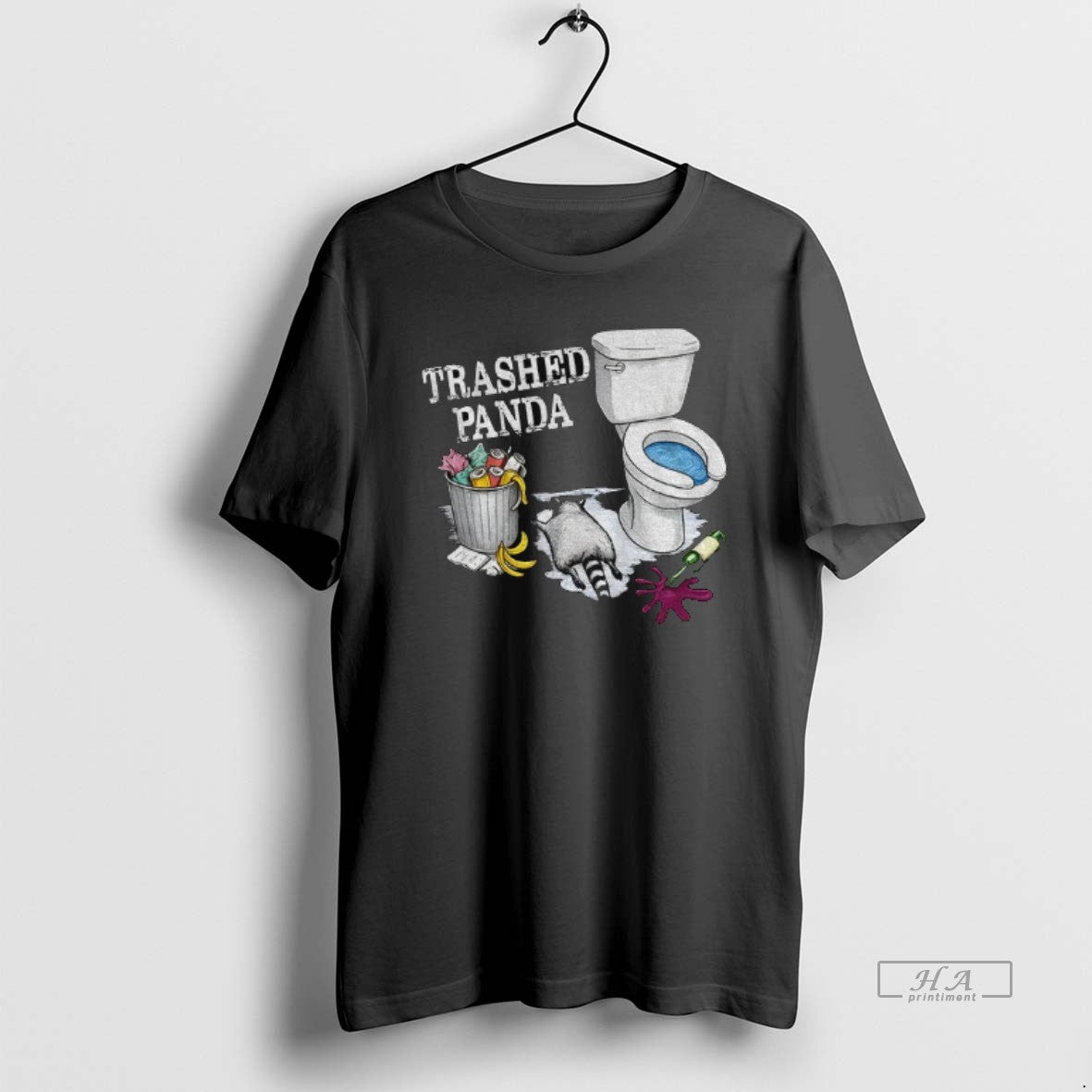 Official Trashed Panda Funny Drunk Raccoon Party Animal Joke Graphic T-Shirts, Hoodie, Sweatshirt | InkRitualCo.com