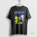 Official Trendy Canada Post X Grinch And Jack Skellington Fist Bump Uniwilling Friends T-Shirts, Hoodie, Sweatshirt