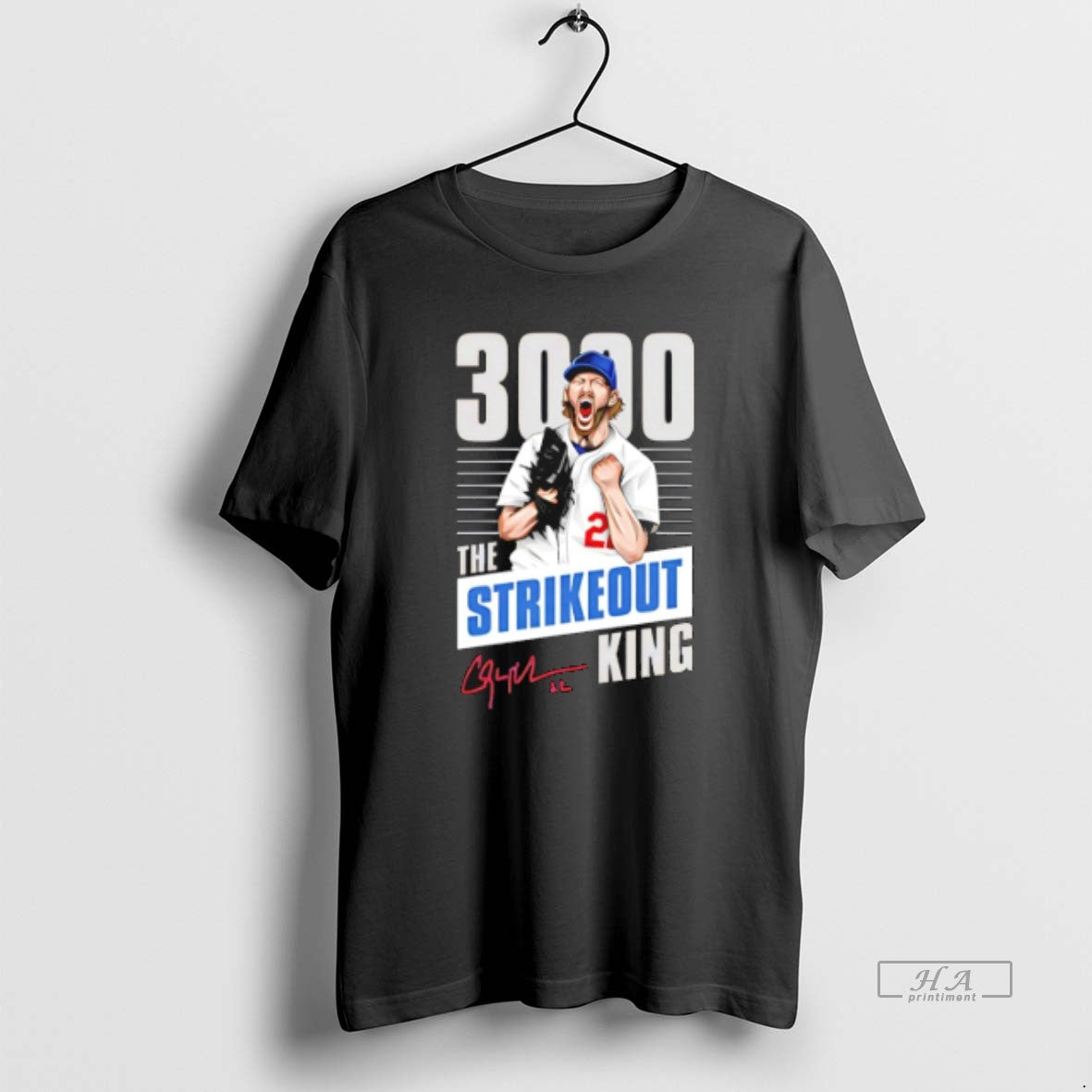 Official Trendy Clayton Kershaw Strikeout King 3000 Los Angeles Dodgers Signature T-Shirts, Hoodie, Sweatshirt