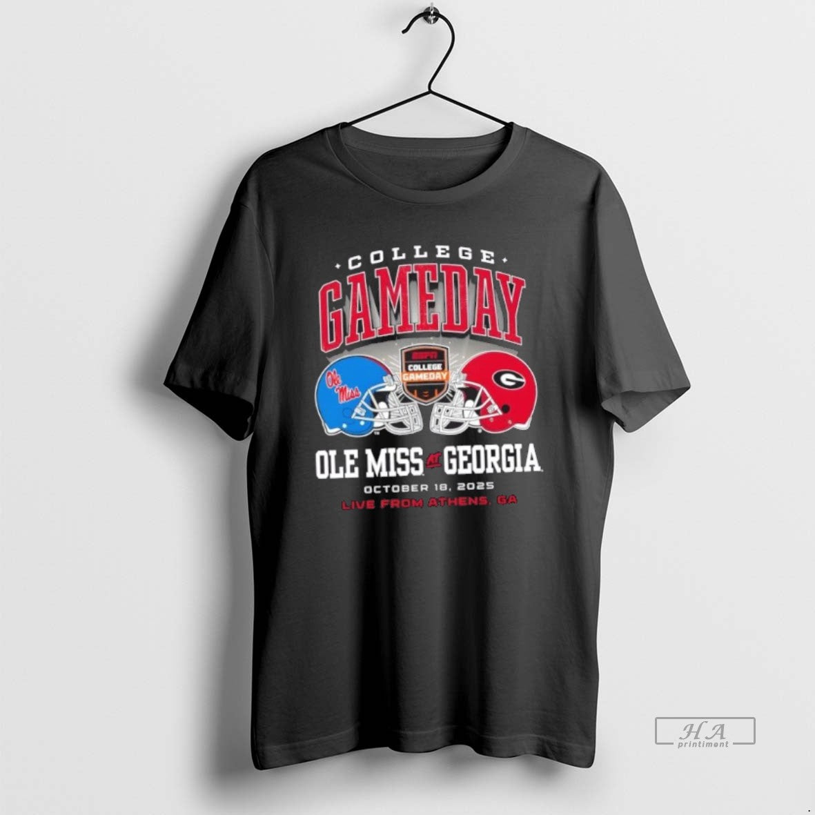 Official Trendy College Gameday Ole Miss Vs Georgia October 18 2025 Live From Athens Ga T-Shirts, Hoodie, Sweatshirt