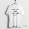 Official Trendy Creativity Love Forgiveness Unity T-Shirts, Hoodie, Sweatshirt | InkRitualCo.com