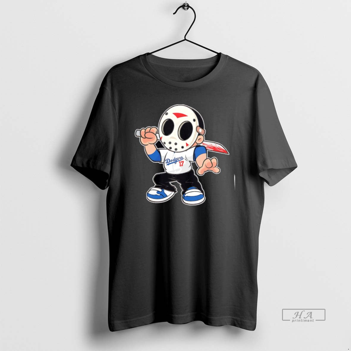 Official Trendy Jason Voorhees Los Angeles Dodgers 17 Halloween T-Shirts, Hoodie, Sweatshirt | InkRitualCo.com