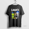 Official Trendy Lowes X Grinch And Jack Skellington Fist Bump Uniwilling Friends T-Shirts, Hoodie, Sweatshirt