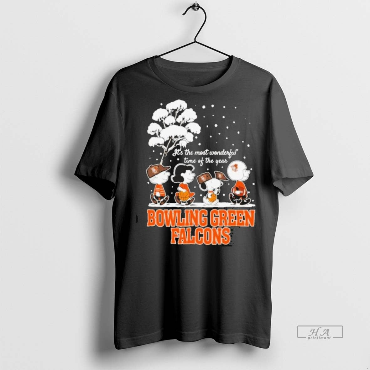 Official Trendy Peanuts Bowling Green Falcons Winter Its The Most Wonderful Time Of The Year T-Shirts, Hoodie, Sweatshirt