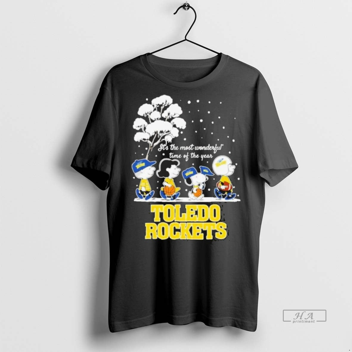 Official Trendy Peanuts Toledo Rockets Winter Its The Most Wonderful Time Of The Year 2025 T-Shirts, Hoodie, Sweatshirt