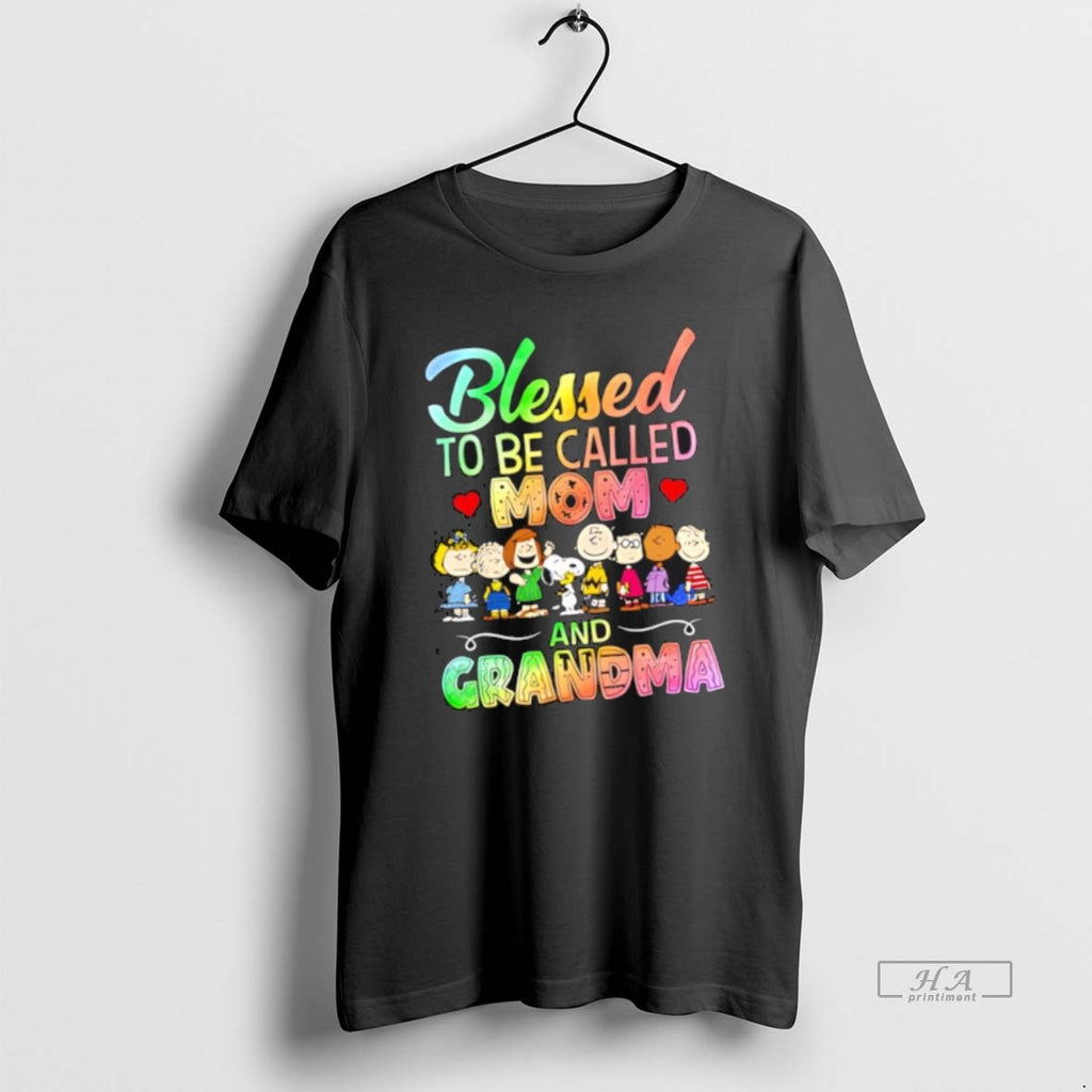 Official Trendy Peanuts Characters Blessed To Be Called Mom And Grandma T-Shirts, Hoodie, Sweatshirt | InkRitualCo.com