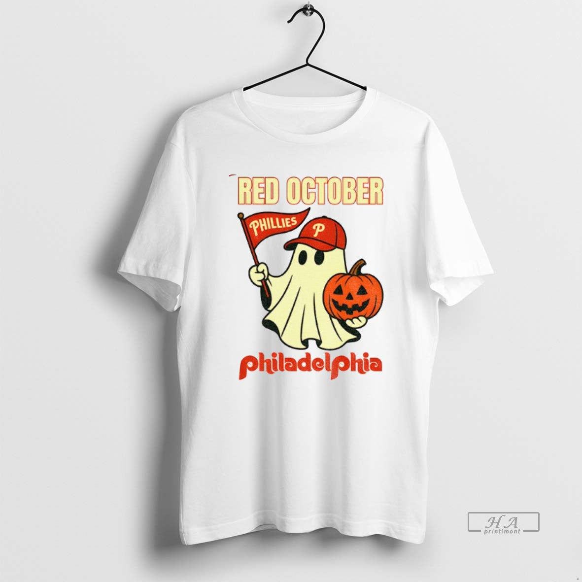 Official Trendy Phillies Red October Halloween Ghost T-Shirts, Hoodie, Sweatshirt | InkRitualCo.com