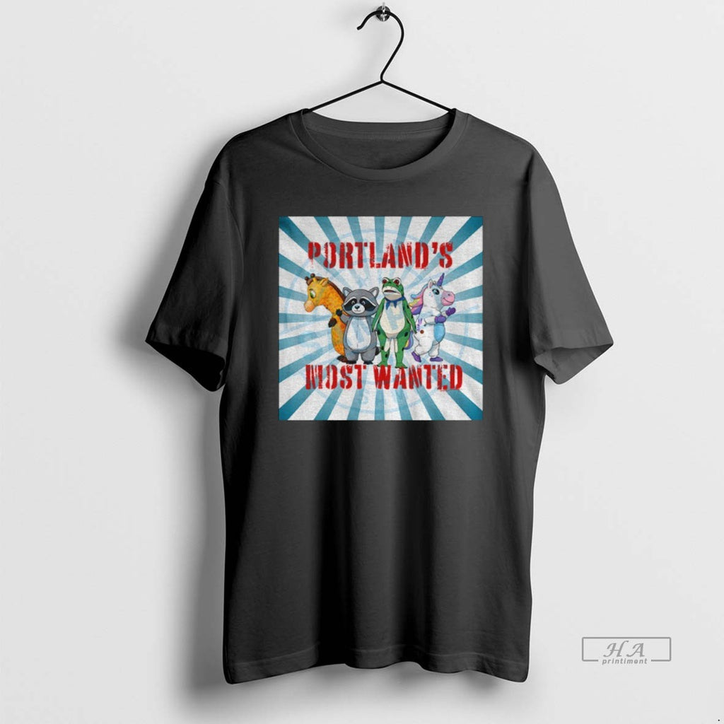 Official Trendy Raccoon Portland Frog Portlands Most Wanted Protest Anti Ice Political T-Shirts, Hoodie, Sweatshirt