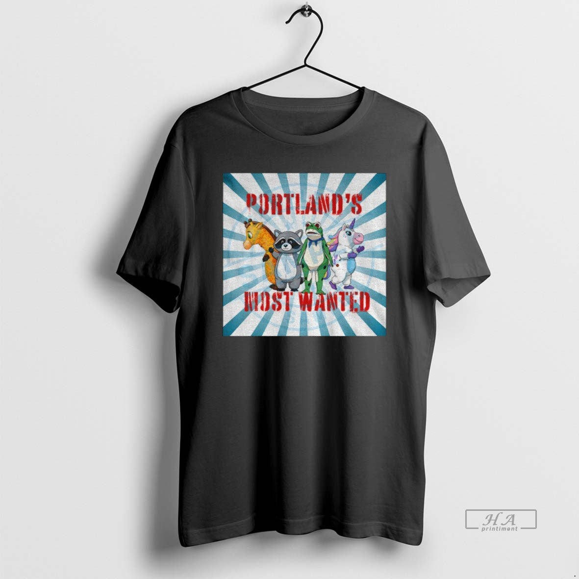 Official Trendy Raccoon Portland Frog Portlands Most Wanted Protest Anti Ice Political T-Shirts, Hoodie, Sweatshirt