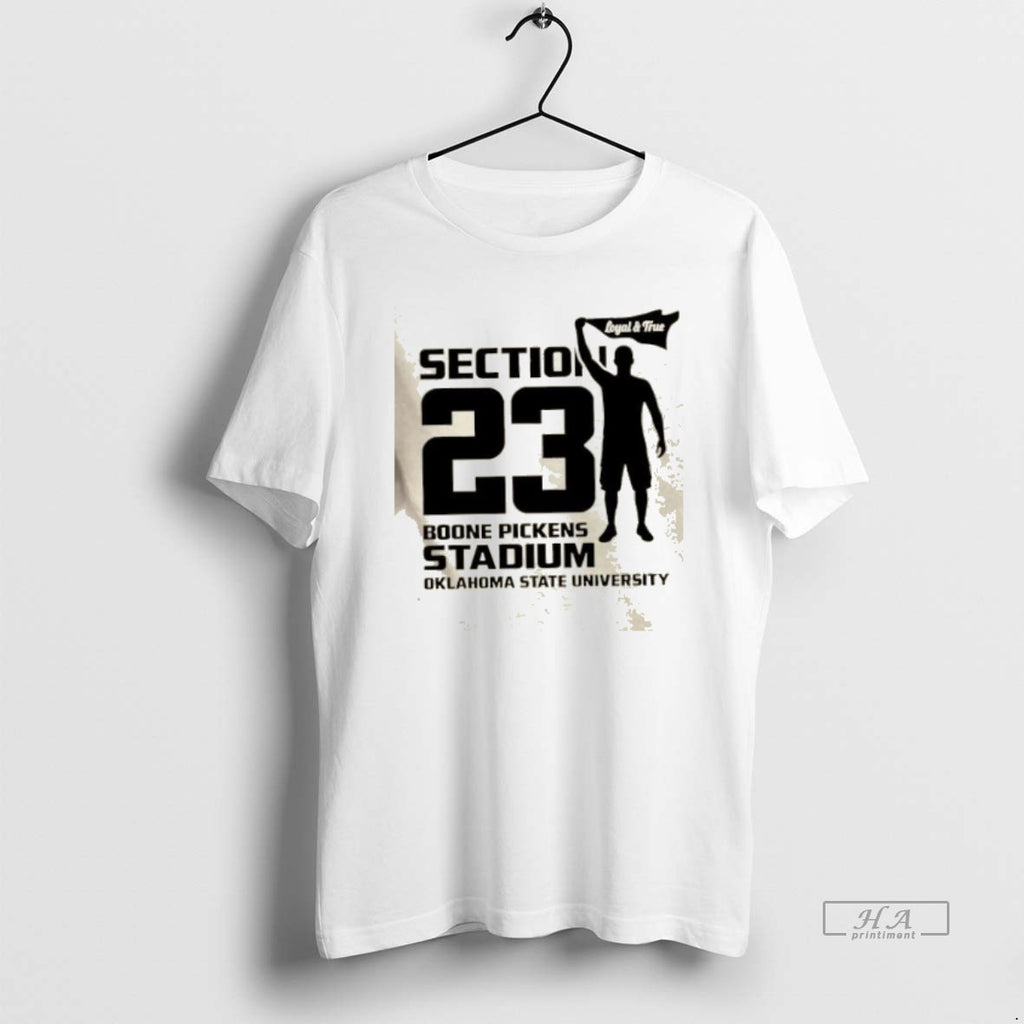 Official Trendy Section 231 Boone Pickens Stadium Oklahoma State University Logo 2 Sided T-Shirts, Hoodie, Sweatshirt