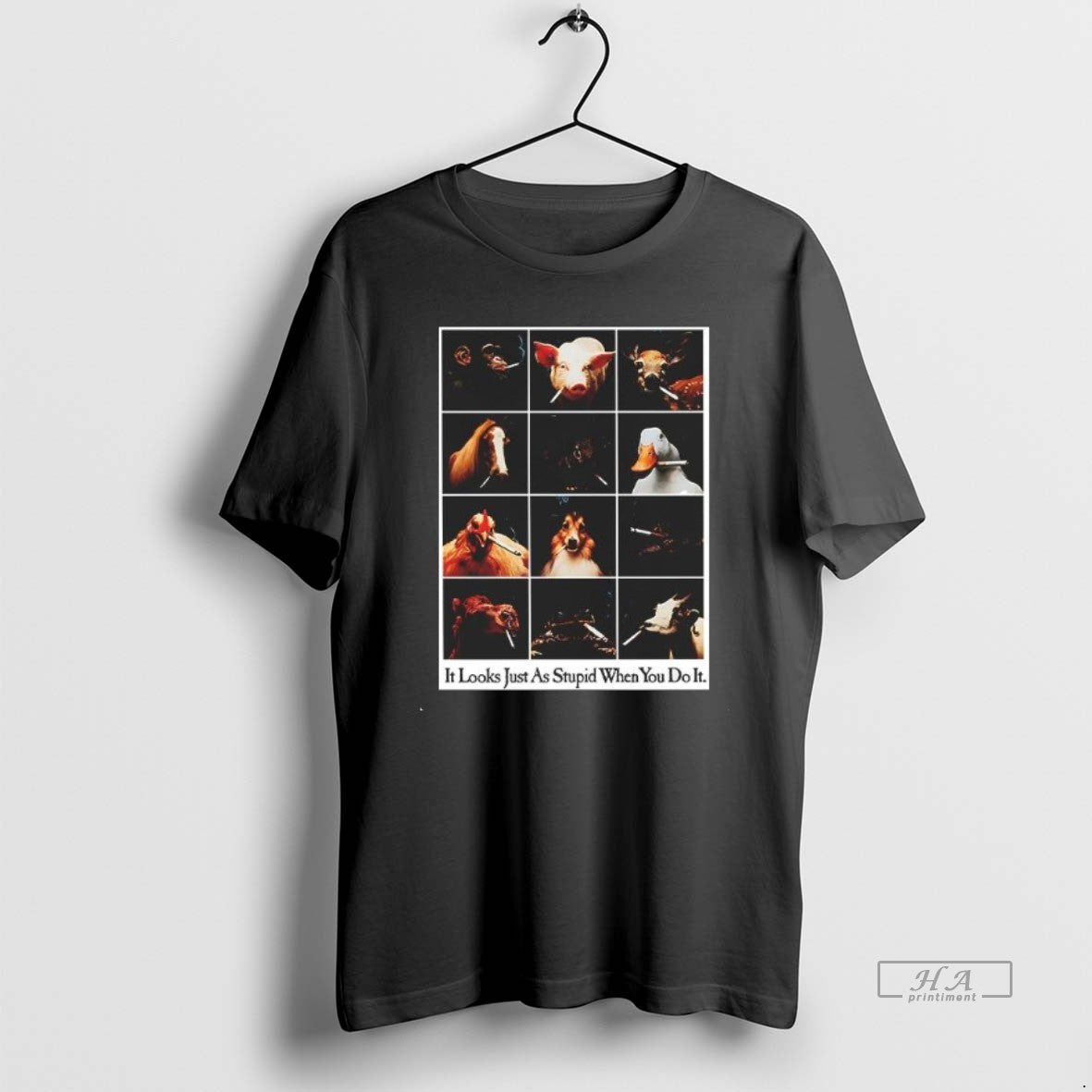 Official Trendy Smoking Animals It Looks Just As Stupid When You Do It T-Shirts, Hoodie, Sweatshirt | InkRitualCo.com