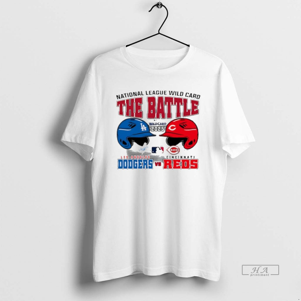Official Trendy The Battle Los Angeles Dodgers Vs Cincinnati Reds 2025 Mlb Nl Wild Card T-Shirts, Hoodie, Sweatshirt