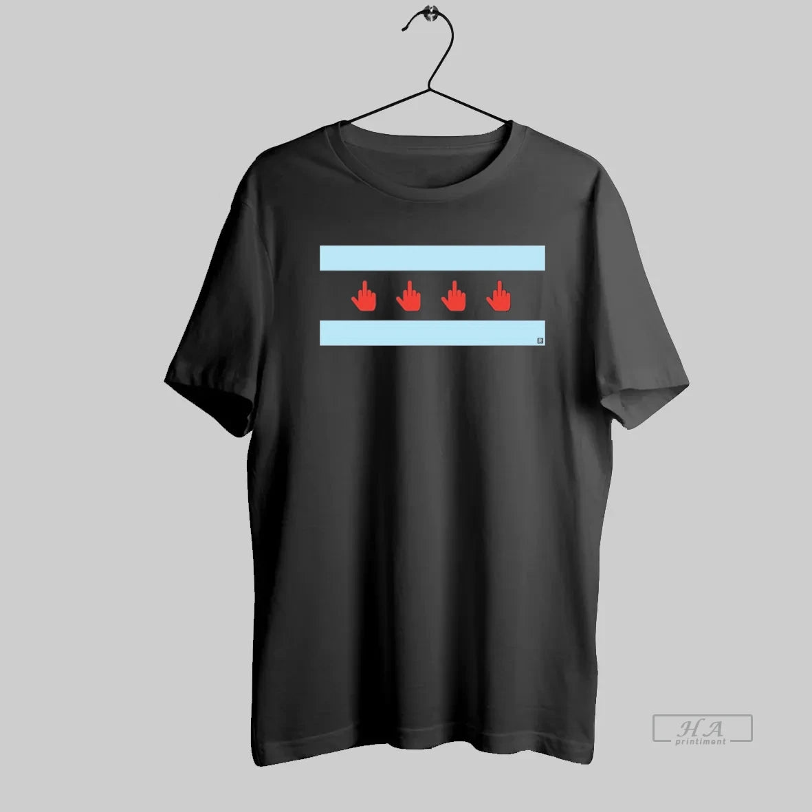 Official Trump Middle Finger Chicago Flag T-Shirts, Hoodie, Sweatshirt | InkRitualCo.com