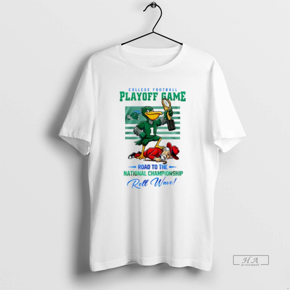 Official Tulane Green Wave 2025 26 Cfp Road To The National Championship Roll Wave Mascot T-Shirts, Hoodie, Sweatshirt