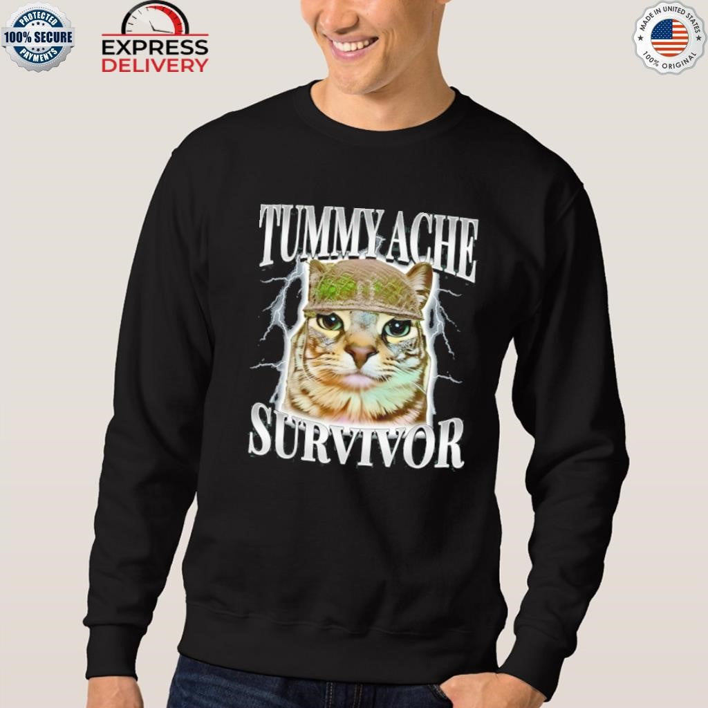 Tummy Ache Survivor Cat Shirt