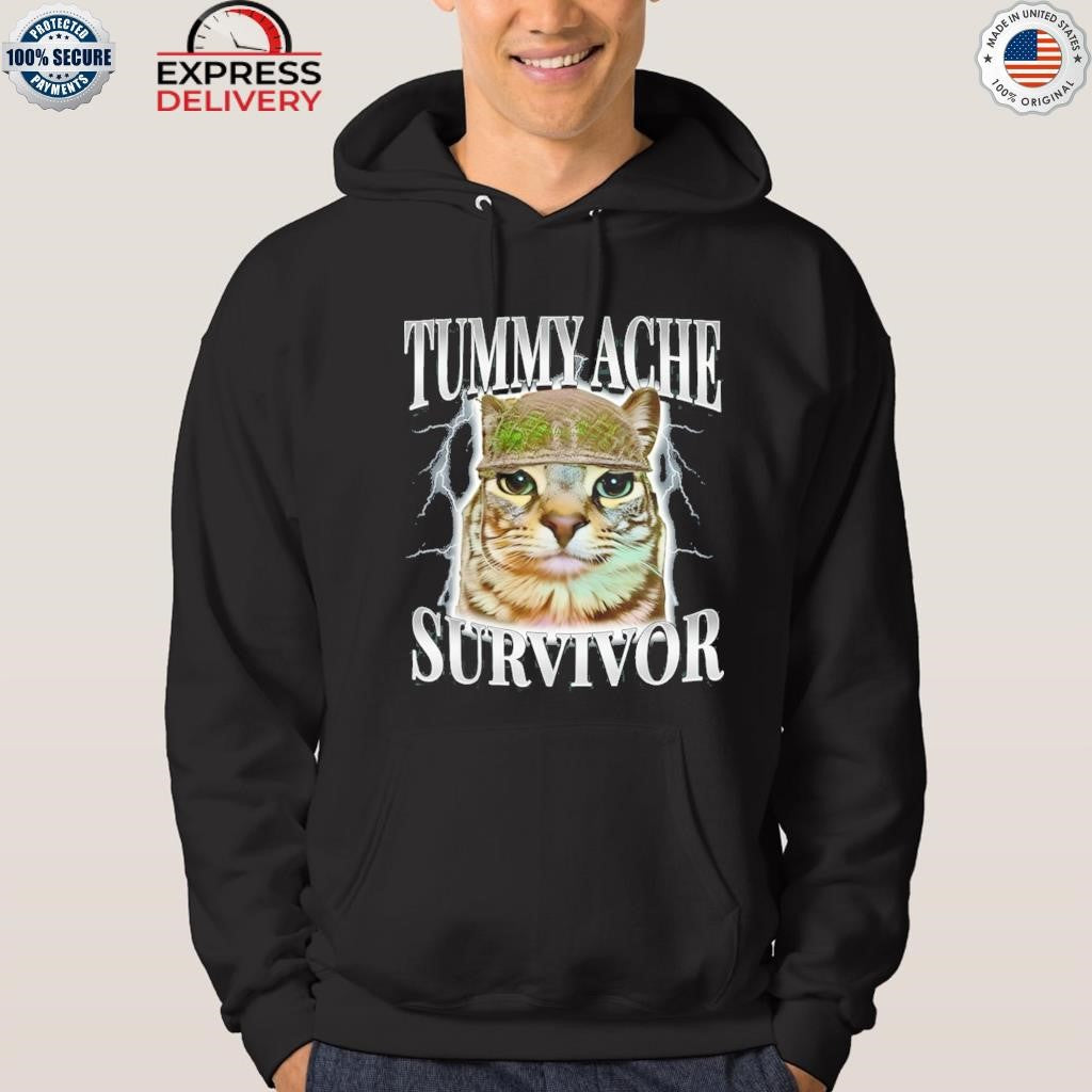 Tummy Ache Survivor Cat Shirt